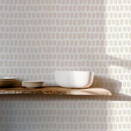 Wallpapers TINY BRUSH PATTERN WALLPAPER IN LINEN COLOR Scandinavian Design Removable Non-woven Wall Paper