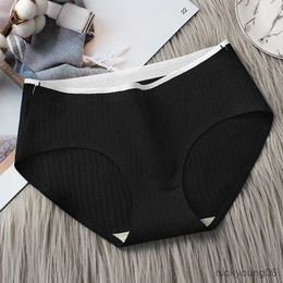 Maternity Intimates Women's Underwear Cotton Stripes Panties Color Skin- friendly Lingerie Woman Low Waist Plus Size