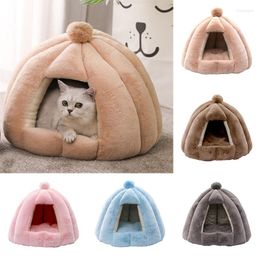 Cat Beds Four Seasons Universal Enclosed Litter House Warm Removable And Washable Kennel Mat Kitty Supplies