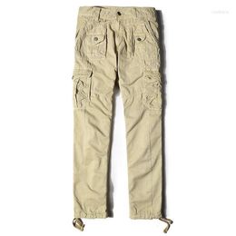 Men's Pants Men Military Overalls Long Trousers Plus Size 29-40 High Quality Cotton Men's Army Multi-Pockets Cargo