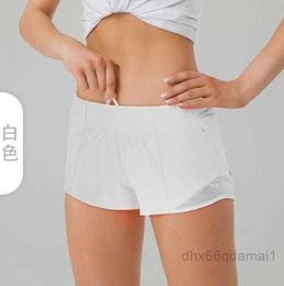 lulus Summer Yoga Hotty Hot Shorts Breathable Quick Drying Sports Underwear Womens Pocket Running Fitness Pants Princess Sportswear Gym Legging lu W42G9
