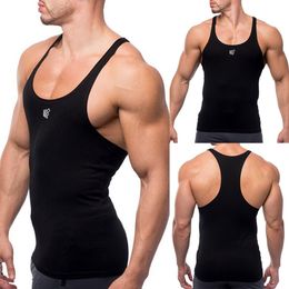 Gym Men Muscle Sleeveless Shirt Solid Tank Top Bodybuilding Sport Fitness Workout