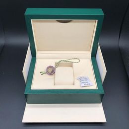 Quality Dark Green Watch Box Gift Case For Rolex Watches Booklet Card Tags And Papers In English Swiss Watches Boxes Joan0072752