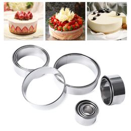 Baking Moulds 14 Pcs Open Cutter Round Cookie Molds Stainless Steel Sweet For Cooking Sugar Paste And Cake Kitchen Bar