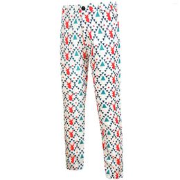 Men's Pants Mens Christmas Casual Fashion Printed Daily Trousers Suit