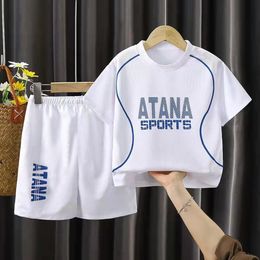 Clothing Sets Children's T Shirt Set Summer Clothing Boys Sportswear Quick-drying Clothes Basketball Suit Kids Tracksuit Boys Girls Outfit 230606