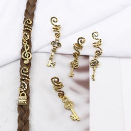 Hair Clips 20 Styles Fashion Braid Dread Dreadlock Beads Rings Women Hairwear Metal Cuffs Jewellery Pendants