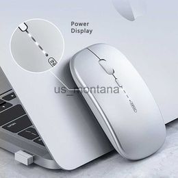 Mice Wireless Mouse Rechargeable Silent Power Display Adjustable DPI Smart Stay Ergonomic Computer Mause For Laptop PC Macbook Office J230606