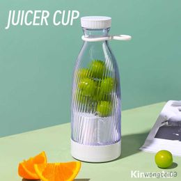 Juicers Portable Small Electric Juicer 300ml Stainless Steel Blade Juicer Cup Juicer Fruit Automatic Blender Tool R230606