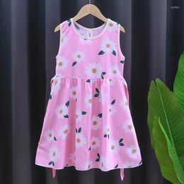 Girl Dresses 2023 Baby Dress Child Flower Kids Birthday Party Princess Casual Beach 2-11 Years