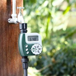 Watering Equipments 1Pc Mini Outdoor Garden Irrigation Controller Battery Valve Timer Automatic Control Household Faucet