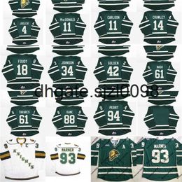 SjSj98 11 John Carlson 18 Liam Foudy 61 John Tavares 63 Cliff Pu 88 Patrick Kane OHL London Knights Customised Hockey Jersey