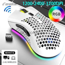 Mice Wireless Mouse New Bluetooth Rgb LED Lighting Laptop Mice Mause Usb Rechargeable Optical Mice For Desktop Pc Computers J230606