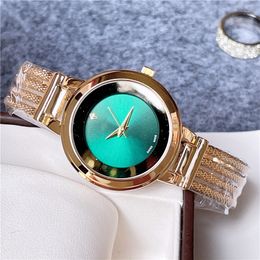 Fashion Full Brand Wrist Watches Women Girl Ladies With Luxury Logo Steel Metal Band Quartz Clock G156