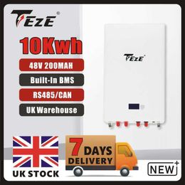UK Stock 10Kwh 20Kwh PowerWall 48V LIfepo4 Battery 200AH Built-in BMS CAN RS485 Solar Home Energy Storage Bateria TAX Free