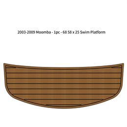 2003-2009 Moomba-1pc-68 5/8 x 25 Inch Swim Platform Boat EVA Teak Deck Floor Pad