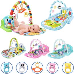 Play Mats High Quality 25 Styles Baby Music Rack Play Mat Puzzle Carpet With Piano Keyboard Kids Infant Gym Crawling Activity Rug Toys 230606