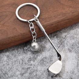 Golf Ball Keychain Ball Metal Keychain Sports Gifts For Souvenirs Of Outdoor Sports Competitions Sports goods ball Keychain