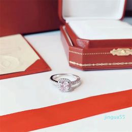 Designer Ring Diamond Promise Ring Silver Engagement Wedding Band Rings For Women Jewellery Size 5-9