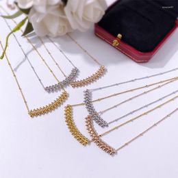 Pendant Necklaces High Quality Copper Gilding Fashion Personality Style Punk Rivets Necklace For Women Jewellery