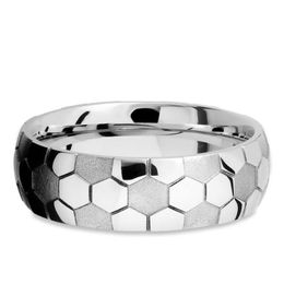 Band Rings Stainless Steel Football Ring Sport Pattern For Wome Men Fashion Jewelry Will And Sandy Drop Delivery Dhsyv