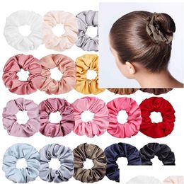 Pony Tails Holder Fashion Scrunchies Hair Ring Elastics Ties Suitable For Women Girls Will And Sandy Gift Drop Delivery Jewellery Hairj Dhaps
