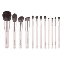 Brushes CHICHODO makeup brushIvory white cosmestic brushes setsoft quick drying wool Fibre hairmake up tool beauty pensfor beginer