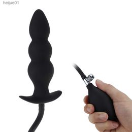 Silicone Inflatable Super Large Anal Plug Expandable Butt Plug Sex Toys For Women Men Huge Dildo Pump Anal Dilator Adult Prod