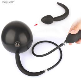 Inflatable Anal Plug Expandable Anus Dilator Prostate Massager Dildo Pump Sex Toy For Women Men Gay Air-filled Butt Plug Dil