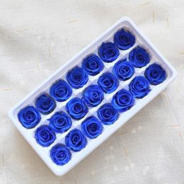 Decorative Flowers B Grade 2-3cm Preserved Fresh Rose Floral Natural Long Last Head DIY Fower Material Girlfriend Gift Multiple Colors