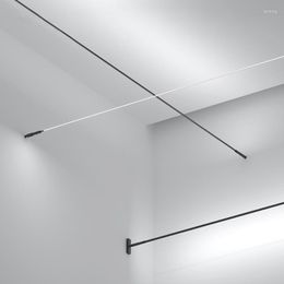 Wall Lamp Skyline Linear LED Bar Lights Modern Minimalist Black White Strip Line For Living Room Bedroom Dining