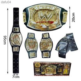 95cm Wrestler Championship Belt Action Figure Personaggi Occupazione Wrestling Gladiators Belt Anime Figure Belt Figure Model Toy L230522