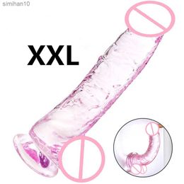 Realistic Dildos Anal Masturbator Jelly Soft Dildo Sex Toys for Woman Strong Suction Cup Penis Dildosex toy For Adults Sex Shop L230518