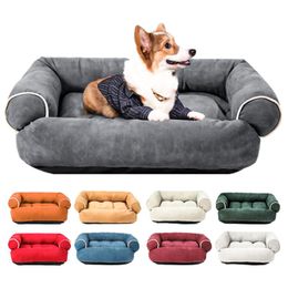 Pens New Pet Dog Sofa Mat Deerskin Fleece Cotton Soft Warm Dog Sleep Beds Blanket Cushion Kennel For Small Medium Dogs Pet Supplies