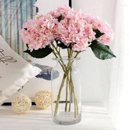 Decorative Flowers DIA 18cm Artificial Flower Hydrangea Simulation Wedding Living Room Decoration Pography