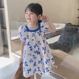 Girl's Dresses Toddler Baby Girls Floral Dress Sleeve A Line Summer Kids for Cotton Princess Clothing Girl 9