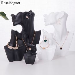 Jewellery Boxes Selling Style Beautiful Girl Resin Model Earrings Necklace Jewellery Stand Necklace Display Earring Display Stands Jewellery 230606