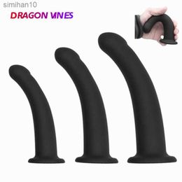 Black Realistic Dildo With Strong Suction Cup Dildos Soft Penis for Women Man Anal Plug Butt Gode Dildio Sex Toys for Woman Gay L230518