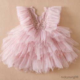 Girl's Dresses Ruffles Summer Dress for Girls 1-5 Backless Cute Toddler Kids Birthday Princess Baby Holiday Casual Vestidos R230607