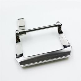 22mm High Quality PAM OEM Pin Buckle Silvery Steel PRVI Screw Tang Buckle for PAM Rubber Leather Watchband Strap243Y