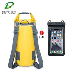 Outdoor Bags 5L10L15L20L30L Waterproof dry Bag sports bags PVC Storage Dry handbags For Kayak Rafting Swimming Backpacks Travel 230619