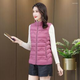 Women's Vests Winter Sleeveless Jackets Women Vest Cotton Jacket Puffer Slim Warm Korean Fashion Coat Crop Top