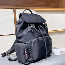 2023 Waterproof Nylon Backapck Men Women Fashion Large Size Backpacks Retro Shoulder Bag Drawstring Handbags Students School Bag Travel Rucksack