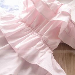 Girl's Dresses Summer Girls' Suit Sling Dovetail Dress Denim Shorts Style Children'S Baby Kids Clothing Sets