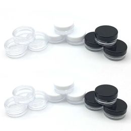 250Pcs Lip Balm Containers 2g/3g/5g/10g/15g/20g Empty Plastic Box Makeup Jar Pots Transparent Sample Bottles Eyeshadow Cream CAFJ
