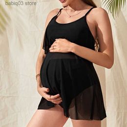 Maternity Swimwears Summer New Solid Loose Pregnant Women's Swimwear Popular Fashion Comfortable Skincare Maternity Women Swimsuits T230607