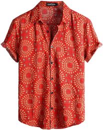 Mens designer shirts Mens Casual Hawaiian Shirts Short Sleeve Button Down Beach Shirts Tropical Floral Shirts