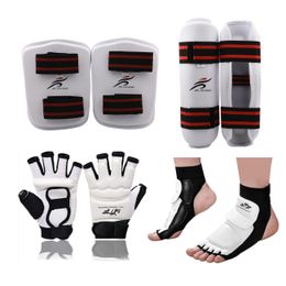 Protective Gear Adults Children Karate Gloves Taekwondo Uniform Leg Warmer Hand Protector Professional Shin Guard Men Fight Boxing MMA Equipment 230607