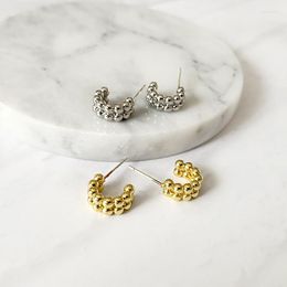 Stud Earrings DAVINI Minimalist Golden Geometric Korean For Women OL Style Brincos Jewelry Gifts MG178