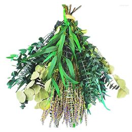 Decorative Flowers Lavender Bouquet Green Plants Accessories For Shower Natural Real Silver Dollar Eucalyptus Leaf Stems